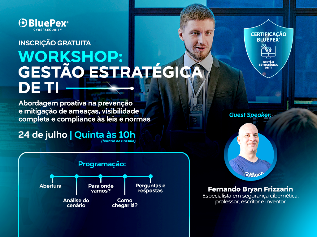 PARTICIPE DO WORKSHOP GRATUITO | GESTÃO ESTRATÉGICA DE TI