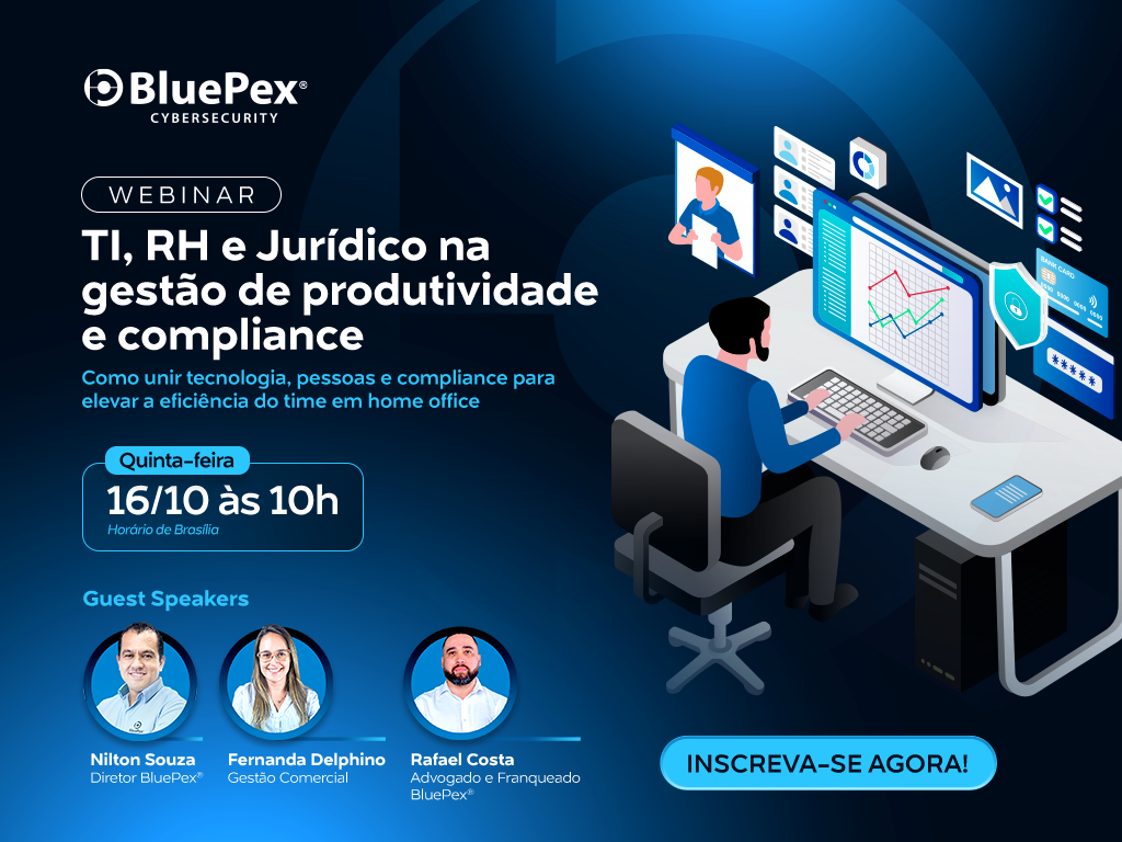 Webinar | TI, RH e Jurídico na gestão de produtividade e Compliance. Eleve a eficiência do time híbrido