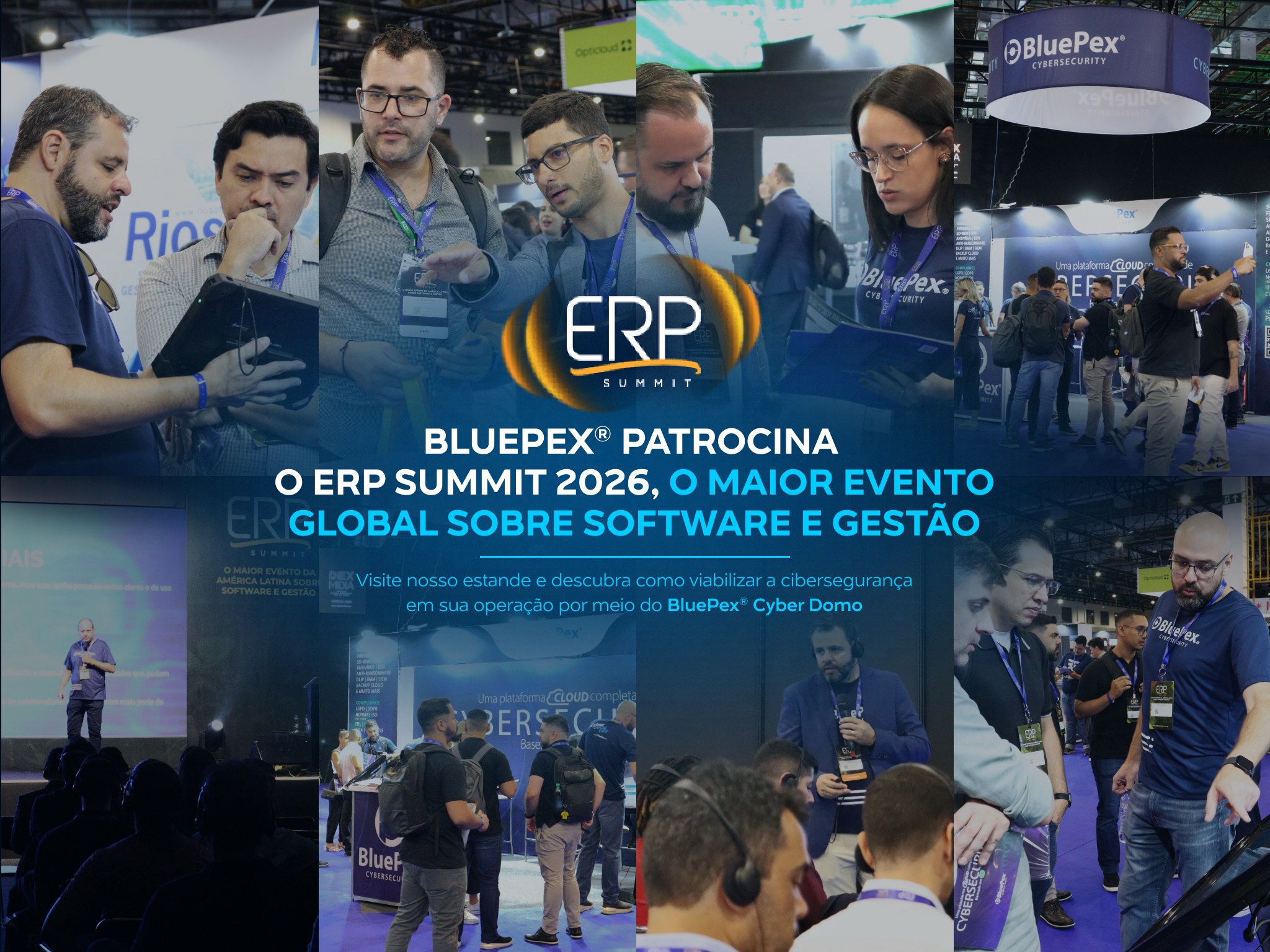BluePex patrocina o ERP Summit 2026, o maior evento global sobre Software e Gestão Empresarial